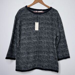 Leon Max Limited Edition Mohair Wool Blend Gray Sweater Size Medium